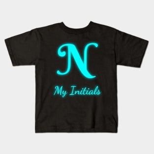 Letter N Letter Art Kids T-Shirt